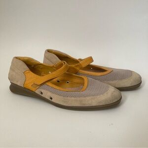 Aerosoles Gram Central Mary Jane Flats Suede Leather Shoes